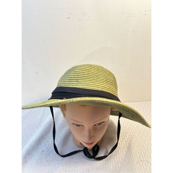 Columbia paper hat green with strap (circle stain) womens large - Picture 1 of 7